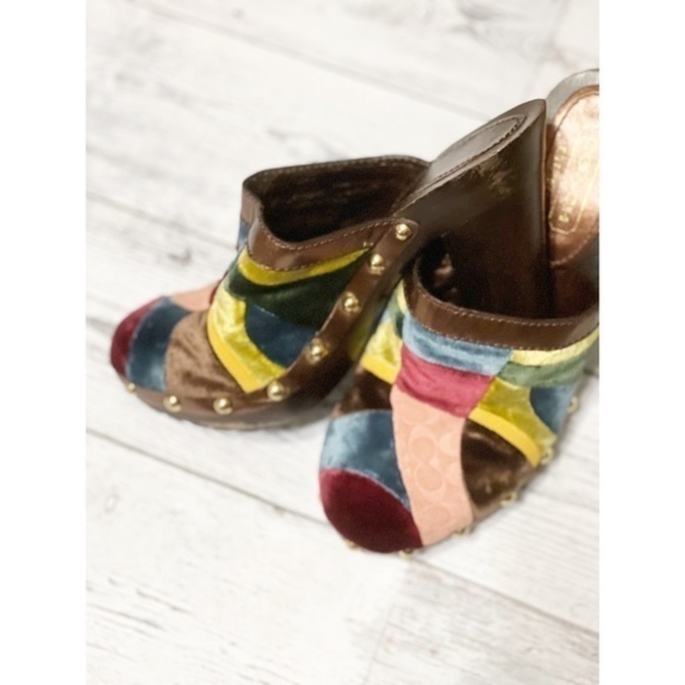 Coach Estelle Ergo Patchwork Mules - Picture 3 of 8